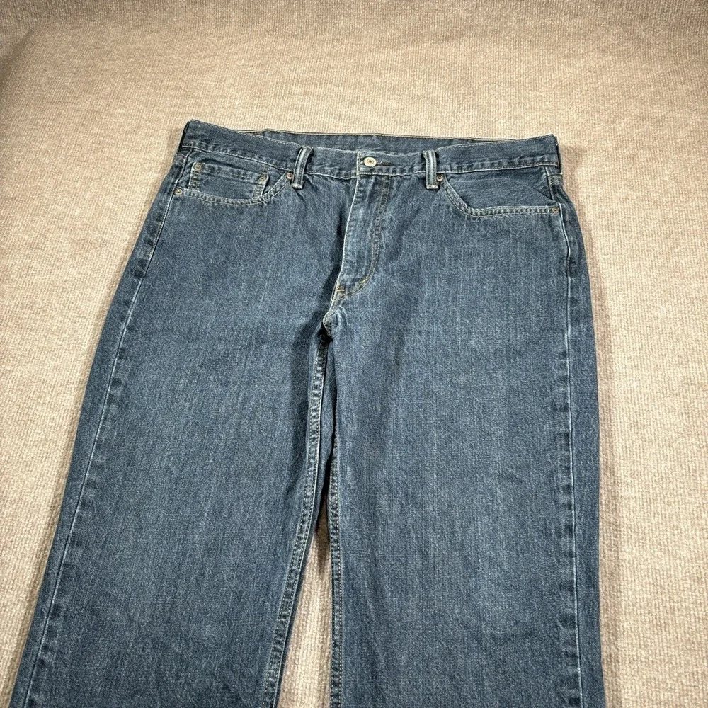 Levis 514 Jeans‎ Mens 38x32 Straight Fit Medium Wash Blue Denim Cotton